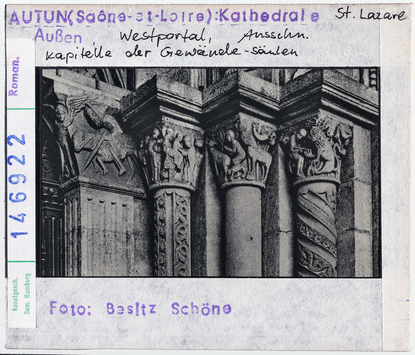 Vorschaubild Autun: Kathedrale Saint-Lazare, Westportal, Gewändesäulen 